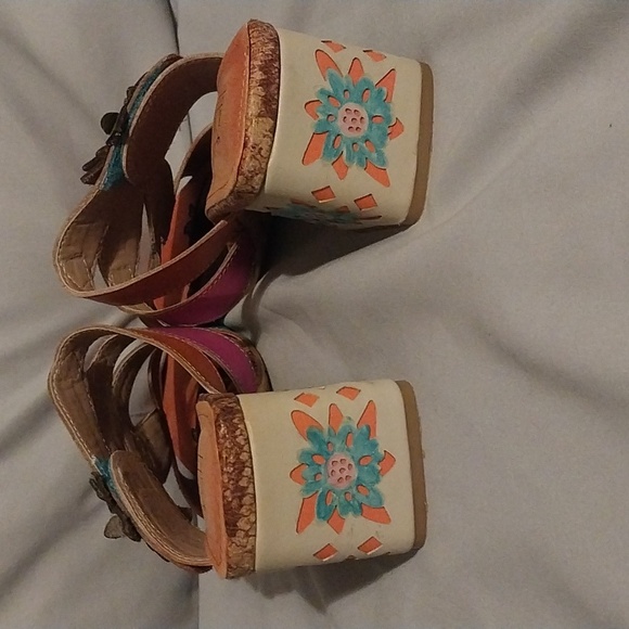 Spring Step L'Artiste Floral Leather Sandal - Picture 4 of 6